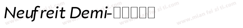 Neufreit Demi字体转换